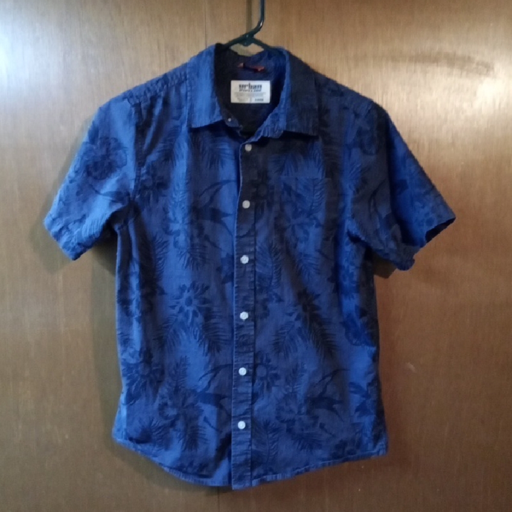 Nautica Boy's Blue Floral Shirt